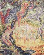 Henri Edmond Cross The Clearing oil